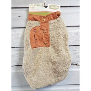 Dog Apparel; Lake Trail; Vest Tan Wool; Rust Trim; Zipper & Snap; NEW